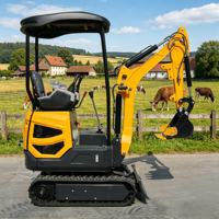 Châssis stable pour mini-pelle améliorant la sécurité opérationnelle – Excavatrice et pelle sur chenilles pour travaux de terrassement en jardinage