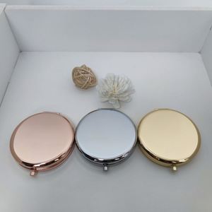 Personalized Customized Round Pocket Make up <b>Mirror</b> Rose Gold <b>Compact</b> <b>Mirror</b> with Logo - Product Image 2