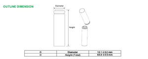 Hochs icherer zylindrischer Hochleistungs-Lithium-Ionen-Akku 18650 800 1500 2000 2500mAh LiFePo4-Akku Lithium - Product Image 5