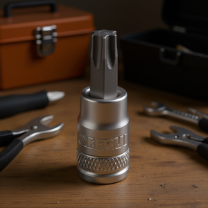 Enchufe Fervi con inserto Torx de 10 mm y accionamiento hexagonal para tareas de fijación de precisión - Product Image 3