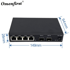 Công Tắc PoE <span class=keywords><strong>Ethernet</strong></span> 4 Cổng Gắn Tường 10/100/1000Mbps Công Tắc PoE Mạng Gigabit Không Được Quản Lý Với 2 Cổng SFP - Product Image 6