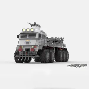10X CROSSRC军用卡车套件XX霸王龙1/12钢筋混凝土装甲车喇叭声光未组装未上漆模型玩具