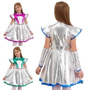 Disfraces de Cosplay de Alien para Niñas de 6 a 16 Años, Vestido con Mangas para Fiestas, Carnavales, Disfraces Temáticos y Actuaciones en Escenario - Product Image 1