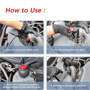 Bladder Adapter Automotive Smoke Water Leak Testing | 3-<b>in</b>-1 Functions Bladder All Vehicles - Product Image 2