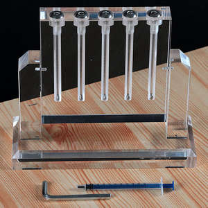 Soporte de exhibición de comparación de aceite de coche personalizado soporte de demostración de viscosímetro de aceite de transmisión acrílica - Product Image 3