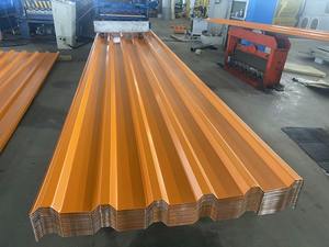 Прочные гофрированные кровельные листы, окрашенная оцинкованная сталь для крыши и стен для стальных конструкций зданий - Product Image 2