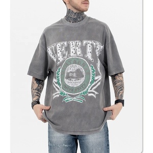 Dongguan Fournisseur Personnalisé T-shirt Surdimensionné pour Hommes Lavés et Âgés <span class=keywords><strong>Dead</strong></span> Ringer T-shirt Imprimé Modèles pour Hommes et Femmes - Product Image 2