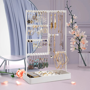 Présentoir de bijoux de bureau, étagère de ferronnerie de petits objets de rangement de clés de hall d'entrée, colliers, boucles d'oreilles, rangement d'accessoires - Product Image 3