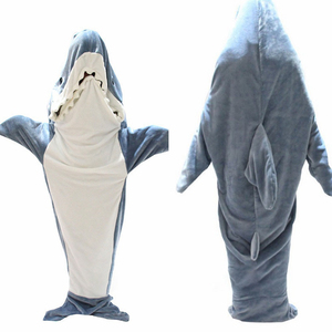 Combinaison <span class=keywords><strong>Kigurumi</strong></span> en flanelle chaude pour femmes, enfants et parents, motif requin de dessin animé, drôle, vêtement de nuit animal - Product Image 5