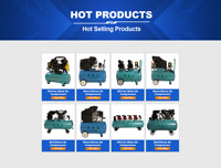 Compresseurs d'air à courant alternatif RM1500Wx3-100L 220V 3hp silencieux sans huile pour machines industrielles de mine avec réservoirs 500L 300L 100L