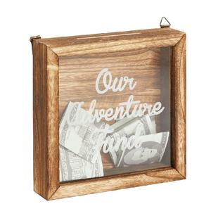 Caja de sombra de madera, alcancía de viaje, ahorro de dinero <span class=keywords><strong>para</strong></span> vacaciones, Fondo de aventura - Product Image 3