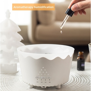 Món quà giáng sinh giọt mưa hương liệu khuếch tán xoay đầy màu sắc LED ánh sáng mưa thả không khí tạo độ ẩm khuếch tán hương thơm với từ xa - Product Image 4