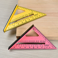 Regla Triangular Métrica de ABS de Alta Calidad Sowell de 7"-12", Moldeada por Inyección de Dos Colores, Uso Industrial y DIY, OEM Personalizable, ODM, 1 Año de Garantía