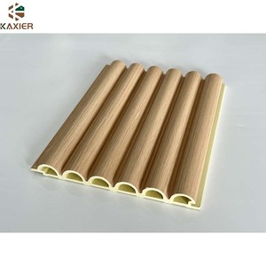 <strong>WYC</strong> Discounted WPC Laminated Wood Plastic Wallboard for Interior Decoration for Bedroom and Staircase Design with Groove Slats - Product Image 2