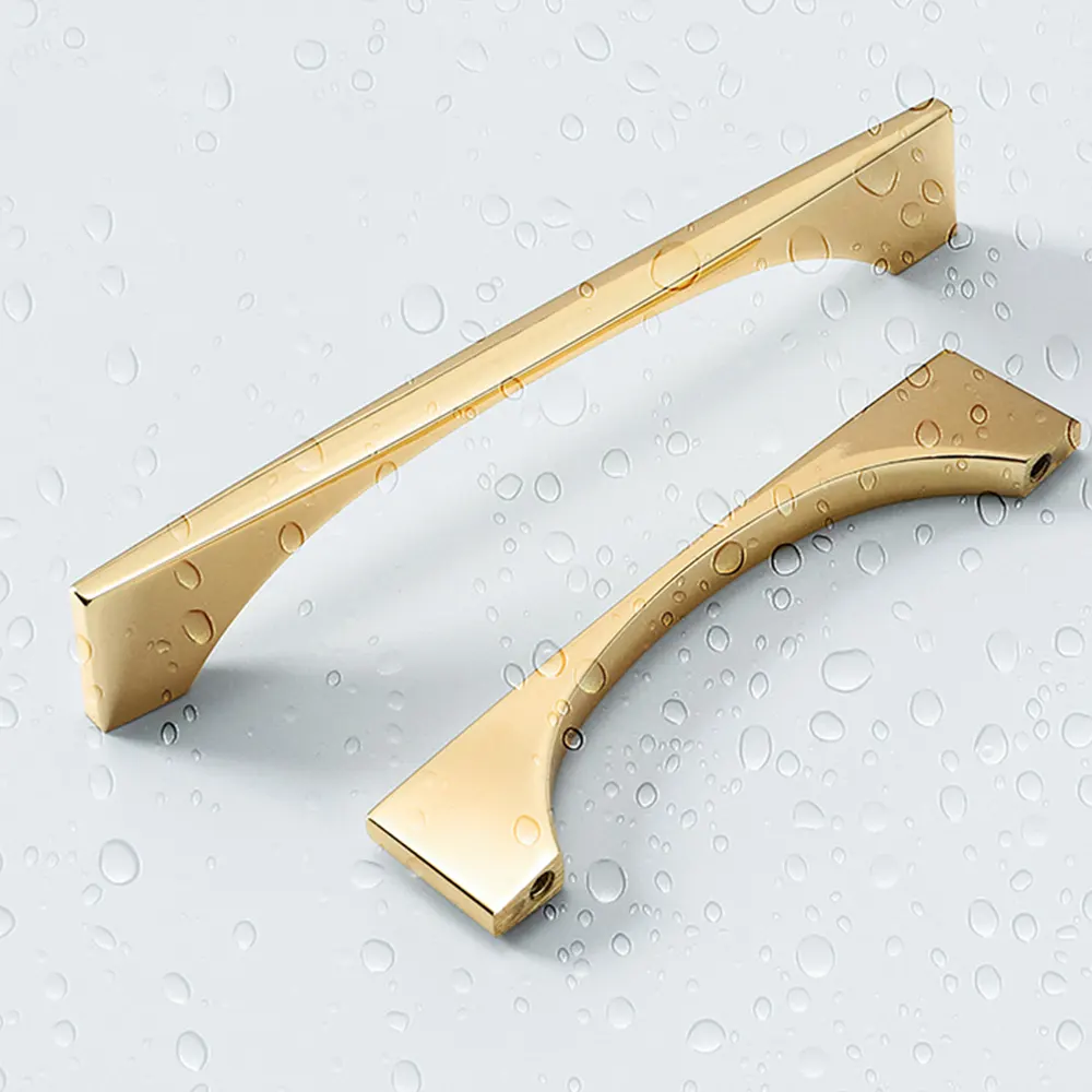 Hot Selling Special Offer Zinc Alloy K Gold 128ミリメートルModern Simplicity Interior T Shape Door Drawer Cabinet Handle//