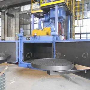 Hot sell high quality turntable shot blasting machine for precision castings