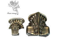 Nuevo Diseño--Esquinas Plateadas para Ataúd Tipo Catedral, Accesorios Decorativos de Plástico para Ataúd, Suministros Funerarios, Herrajes para Ataúd