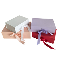 Boîte cadeau pliable en gros, type livre, avec fermeture magnétique, pour emballage de vêtements