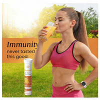 Comprimés effervescents de vitamine C et de zinc à marque privée OEM, saveur orange, 20 comprimés par tube, soutien immunitaire et antioxydant
