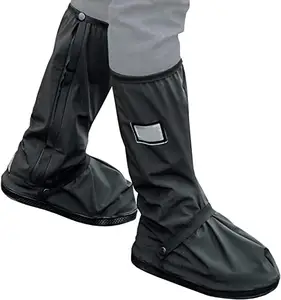 패션 PVC 방수 신발 커버 세련된 휴대용 비 보호 드라이 부츠 커버
