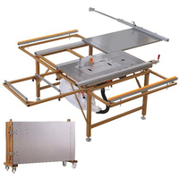 Offre Spéciale 5 en 1 pliant multifonctionnel sans poussière utilisé dans l'industrie du travail du bois scie coulissante pliable scie à Table scie à découper