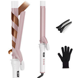 LCD Electric <b>Curling</b> Iron Hair Waver Ceramic Fast Heating Adjustable Temperature Tourmaline Professional Portable Household - Product Image 1