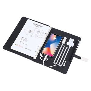 Custom Electronic Portable Power Bank Wireless Charging Notebook <b>Gift</b> Set <b>for</b> Business - Product Image 2