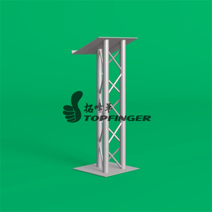 Topfinger 2024 Hot Bán Arch Shape Acrylic Top Bục Giảng, nhôm bục với 290*290 mét Giàn - Product Image 4