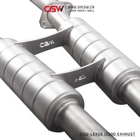 Système de tuyau d'échappement de qualité supérieure Valve Exhaust Catback avec embouts chromés quad pour Lexus IS300 3.0-2.0T MY 2017 à aujourd'hui