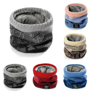 Gorros de punto jacquard de seda con degradado de color, forro de felpa, a prueba de viento, paquete personalizado, para invierno, musulmanes, cuadrados, a granel - Product Image 2