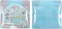 Sachet en Mylar personnalisé avec logo imprimé, refermable à fermeture éclair, pour emballage alimentaire (biscuits, bonbons, chocolats, snacks)