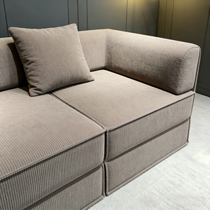 Divano Letto Pieghevole Componibile Salvaspazio per Soggiorno - Set Divani Angolari Sezionali - Product Image 1