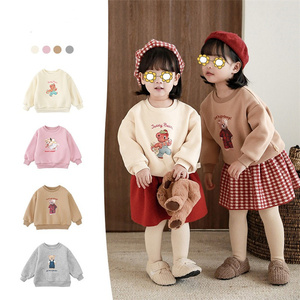 I bambini Delle Ragazze Dei Vestiti Autunno Inverno Calore Morbido Sport Sveglia Casuale A Maniche Lunghe In Pile Felpa - Product Image 2