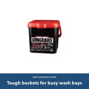 Car Wash <b>Bucket</b> with <b>Lid</b> 21-25L Plastic Heavy Duty 180KG Load for Car Wash Shops - Product Image 1