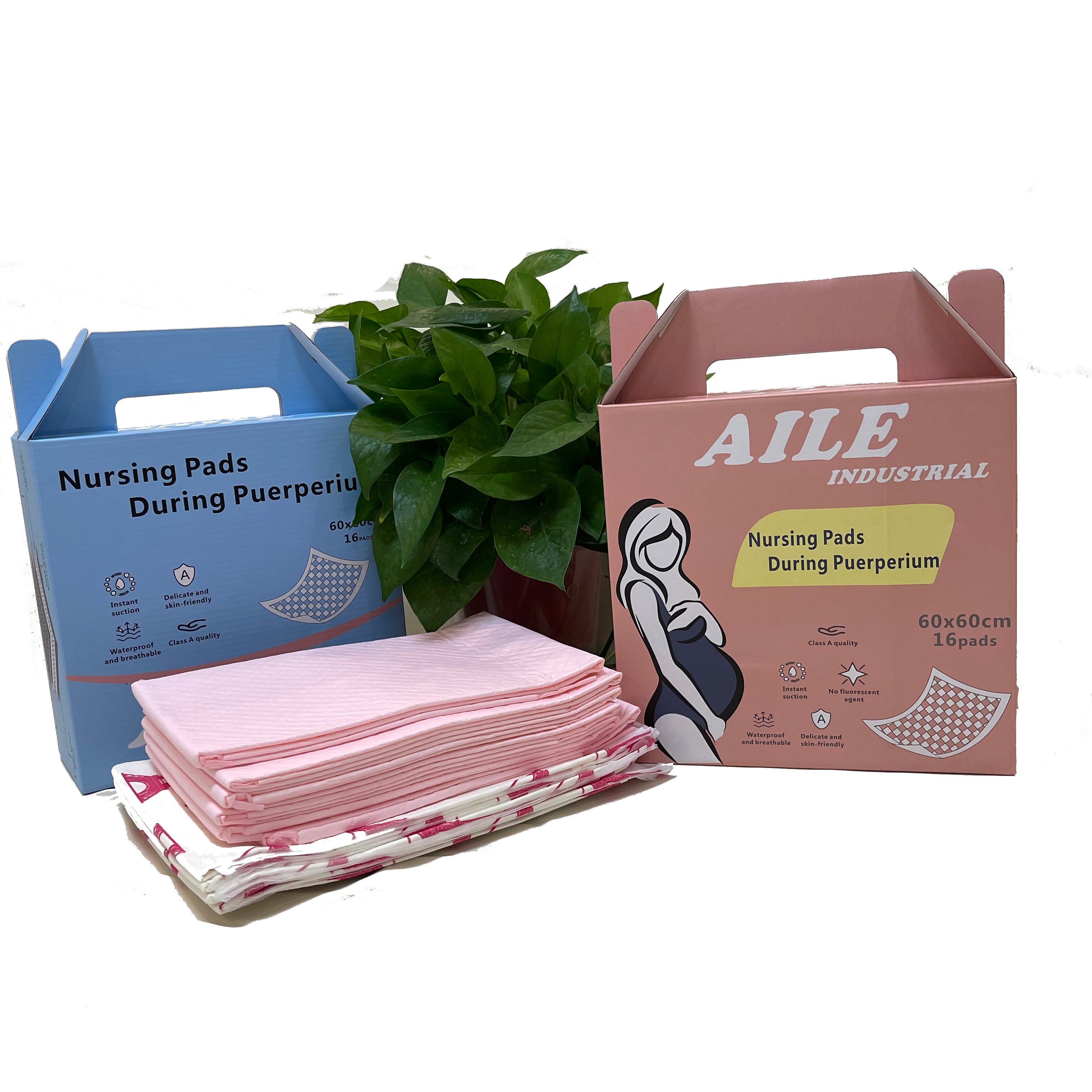 No Leaking Quick Dry Super Absorbent Polymer mattress under pad customized embossed surface late pregnancy maternal pad