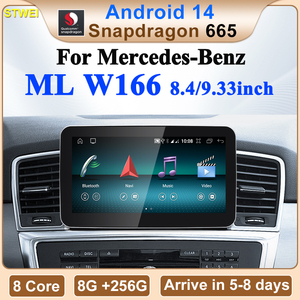 Lecteur multimédia automobile CNSTWE Qualcomm 665 12,3 pouces Android 14, compatible avec Mercedes-Benz ML W166 8,4/9,33 pouces, lecture sans fil. - Product Image 2