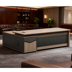 Mới hiện đại nội thất văn phòng mới nhất bàn văn phòng thiết kế CEO điều hành Bàn Quản Lý L hình bàn điều hành - Product Image 5