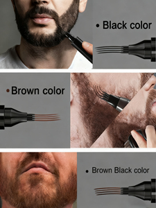 Lápiz para Barba para Hombre, Resistente al Agua, para Uso Diario en Barba y Cabello, Lápiz Rellenador de Barba de Alta Calidad - Product Image 4