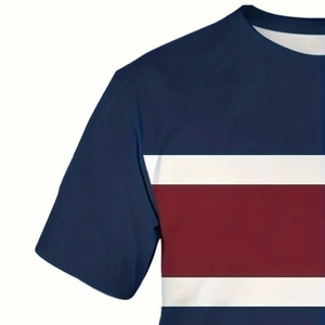 <b>Polyester</b> Sublimated Printing Short Sleeve Digital Printing Crew Neck Sports <b>Tshirts</b> for Men Uick Dry Summer Tee Shirts Top - Product Image 5