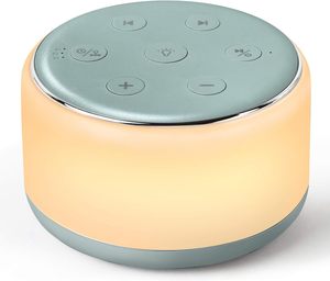 Lámpara Nocturna LED RGB Portátil, Máquina de Sonido con Ruido Blanco, Altavoz Inalámbrico Recargable de Escritorio, Múltiples Sonidos Relajantes <span class=keywords><strong>para</strong></span> <span class=keywords><strong>Dormir</strong></span> - Product Image 3