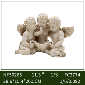 Statua di Angelo in Resina Bianca Stile Vintage Europeo, Angelo Bambino in Stile Americano per Decorazioni e Oggetti Scenografici Natalizi - Product Image 2