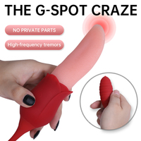Silikon-Zungenvibrator für Frauen - USB-Aufladbar IPX6 Wasserdicht Verlängert Sexdauer & Erwachsenen-Stimulation