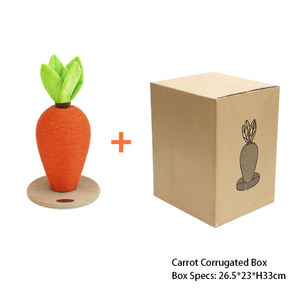 Sevimli havuç tasarımı ile sıcak satış kedi tırmalama sütunu çok kedi evler için uzun ömürlü kedi ağacı Modern ahşap Sisal malzeme - Product Image 5