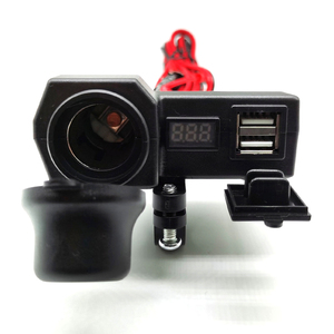 Bật Lửa Thuốc Lá Xe Máy Mới Tốt Nhất Với Vôn Kế Và USB Kép - Product Image 2