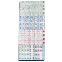 Jeu de Mahjong en Acrylique Pastel 2026 avec Motifs Dessinés à la Main – Idéal pour les Voyages