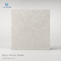 Dalle de marbre blanc cristallin naturel Luca, idéale pour les comptoirs de meubles, les clubs haut de gamme et les restaurants de luxe