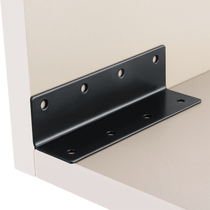 Soporte de Esquina en Forma de L de 3.0 mm de Grosor, Fijador de Ángulo Recto Negro, Refuerzo Triangular Universal para Reparación de Muebles - Product Image 2