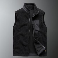 Logo personnalisé veste utilitaire surdimensionnée extérieur polaire hommes sans manches vêtements d'hiver gilet polaire