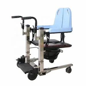 Cômoda elétrica para pacientes, cadeira de rodas para transporte de pacientes, cadeira de transferência paralizada à prova d'água com controle remoto