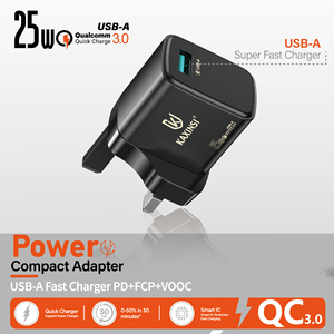 <span class=keywords><strong>Chargeur</strong></span> 25W USB-A Compatible <span class=keywords><strong>Super</strong></span> <span class=keywords><strong>Vooc</strong></span> Charge pour Vivo & <span class=keywords><strong>Oppo</strong></span> Mobile Phone <span class=keywords><strong>Chargeur</strong></span> rapide pour iphone UK Plug QC3.0 KAXINSI KC-349 - Product Image 2
